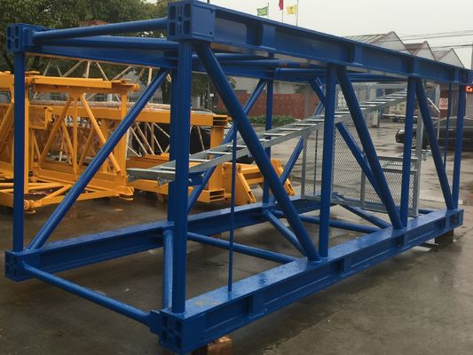 Peinture époxy 6000 mm section de mât de grue à tour avec traitement de haute précision