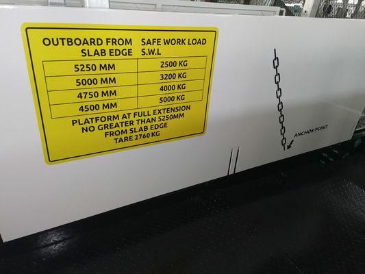 plates-formes Superdeck escamotable MLP4200 de chargement de construction de largeur de 4200mm