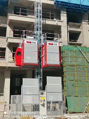 63m/min Construction de bâtiments Levant/construction à moyenne vitesse avec barre de bus/Ascenseur écologique