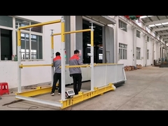 Deck de chargement de matériaux rétractable avec limiteur de poids pour chantier de construction de grande hauteur