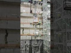 Monte-charge de construction Top Down pour les projets de tunnels à Singapour